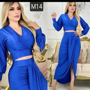 WOMENS STYLISH SKIRT 2 PIECE SET SIZE SMALL